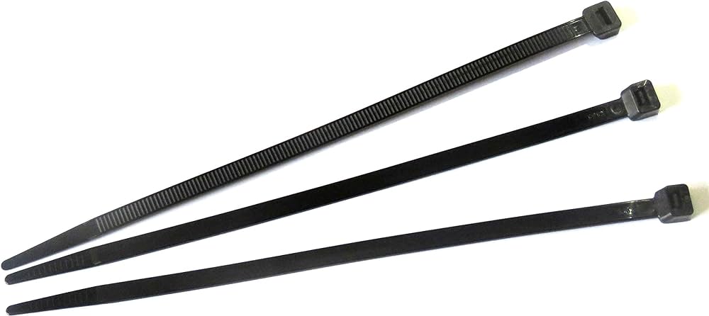 Collier de serrage noir (Plusieurs dimensions disponibles)